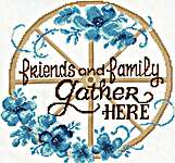 Click/tap for more details of Friends & Family Gather Here (cross stitch) by Imaginating