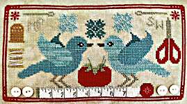 Click for more details of Friendship Series - Stitching Birds (cross stitch) by Luminous Fiber Arts