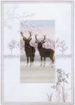 Click for more details of Frosty Deer (cross stitch) by Rose Swalwell