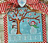 Click for more details of Frosty's Valentine (cross stitch) by Annie Beez Folk Art
