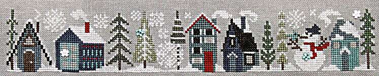 Click for more details of Frosty Tiny Town (cross stitch) by Heart in Hand