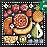 Click/tap for more details of Fruit Salad (cross stitch) by Shannon Christine