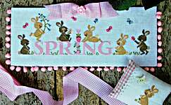 Click/tap for more details of Full Of Bunnies (cross stitch) by Madame Chantilly