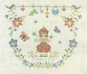 Click/tap for more details of Garden Baby Girl (cross stitch) by Marie-Anne Rethoret-Melin