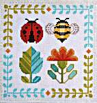 Click/tap for more details of Garden Friends (cross stitch) by Robin Pickens