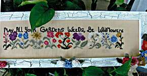 Click/tap for more details of Garden of Wildflowers (cross stitch) by By The Bay Needleart