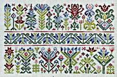 Click/tap for more details of Garden of Zig (cross stitch) by Ink Circles