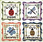 Click/tap for more details of Garden Party (cross stitch) by Country Cottage Needleworks