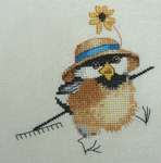 Click for more details of Gardener Chick (cross stitch) by Valerie Pfeiffer