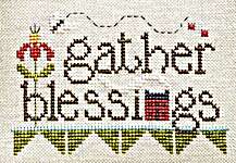 Click for more details of Gather Blessings (cross stitch) by Hands On Design