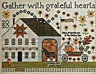 Click/tap for more details of Gather Inn (cross stitch) by Plum Street Samplers