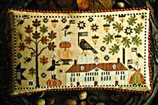 Click/tap for more details of George Decorates For Martha (cross stitch) by Plum Street Samplers