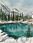Click for more details of Geyser Lake - Altai (cross stitch) by Oven Company