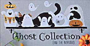Click/tap for more details of Ghost Collection (find the intruder) (cross stitch) by Madame Chantilly