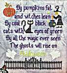 Click/tap for more details of Ghosts Will Rise (cross stitch) by The Mindful Needle