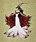 Click/tap for more details of Gigantic French Rose (cross stitch) by Nora Corbett