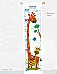 Click for more details of Giraffe Height Chart (cross stitch) by Vervaco