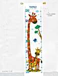 Click/tap for more details of Giraffe Height Chart (cross stitch) by Vervaco
