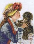 Click for more details of Girl and Dog after Renoir (cross stitch) by Lanarte