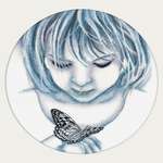 Click for more details of Girl with Butterfly (cross stitch) by RTO