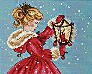 Click for more details of Girl with Candle Light (cross stitch) by Les Petites Croix de Lucie