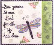Click for more details of Give Praise (cross stitch) by Janlynn