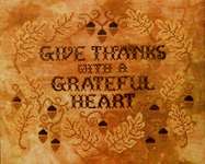 Click/tap for more details of Give Thanks (cross stitch) by Stoney Creek