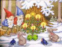 Click for more details of Gnome & Critter Christmas (cross stitch) by Annie's Attic
