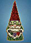 Click/tap for more details of Gnome with Ornaments (beadwork) by Mill Hill