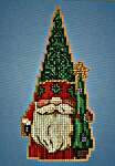 Click for more details of Gnome With Tree (beadwork) by Mill Hill