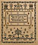 Click/tap for more details of Go Tell It To The Bees 1842 (cross stitch) by 1897 Schoolhouse Samplers