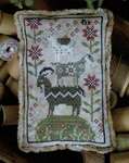 Click/tap for more details of Goat Load (cross stitch) by Plum Street Samplers
