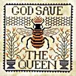 Click for more details of God Save the Queen (cross stitch) by Annie Beez Folk Art
