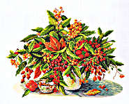 Click for more details of Golden Berries (cross stitch) by Eva Rosenstand