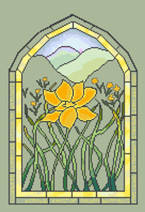 Golden Daffodil Window