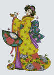 Click for more details of Golden Geisha (cross stitch) by Design Works