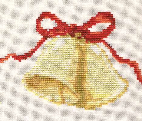 Click for more details of Golden Wedding Bells (cross stitch) by Anne Peden