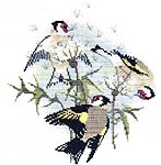 Click for more details of Goldfinches and Thistles (cross stitch) by Rose Swalwell