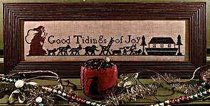 Click/tap for more details of Good Tidings of Joy : A Christmas Silhouette (cross stitch) by Needle Work Press