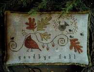 Click/tap for more details of Goodbye Fall (cross stitch) by Plum Street Samplers