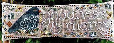 Click/tap for more details of Goodness & Mercy (cross stitch) by Sweet Wing Studio