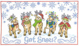 Click for more details of Got Snow Reindeer (cross stitch) by Imaginating