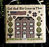 Click/tap for more details of Grace on Thee (cross stitch) by Plum Street Samplers