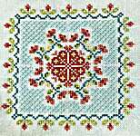 Click/tap for more details of Grandma's Flower Garden (cross stitch) by Summer House Stitche Workes
