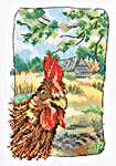 Click/tap for more details of Grandmother's Old Garden - Chicken (cross stitch) by RTO