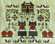 Click for more details of Grateful (cross stitch) by Twin Peak Primitives