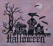 Click for more details of Graveyard Halloween (cross stitch) by Stoney Creek