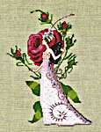 Click for more details of Great Cabbage-Leaved Rose (cross stitch) by Nora Corbett