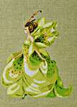 Click for more details of Green Lady Slipper (cross stitch) by Nora Corbett