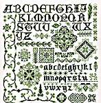 Click/tap for more details of Green Rhapsody (cross stitch) by Rosewood Manor